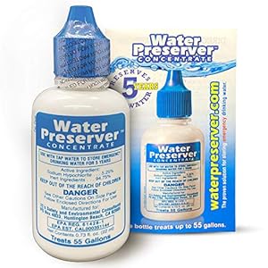 55 Gallon Water Preserver Concentrate (5 years) Water Treatment Drops – Water Treatment For Drinking Water – Mayday Emergency Drinking Water – Defiance Fuel Water – Earthquake Water, Emergency Storage