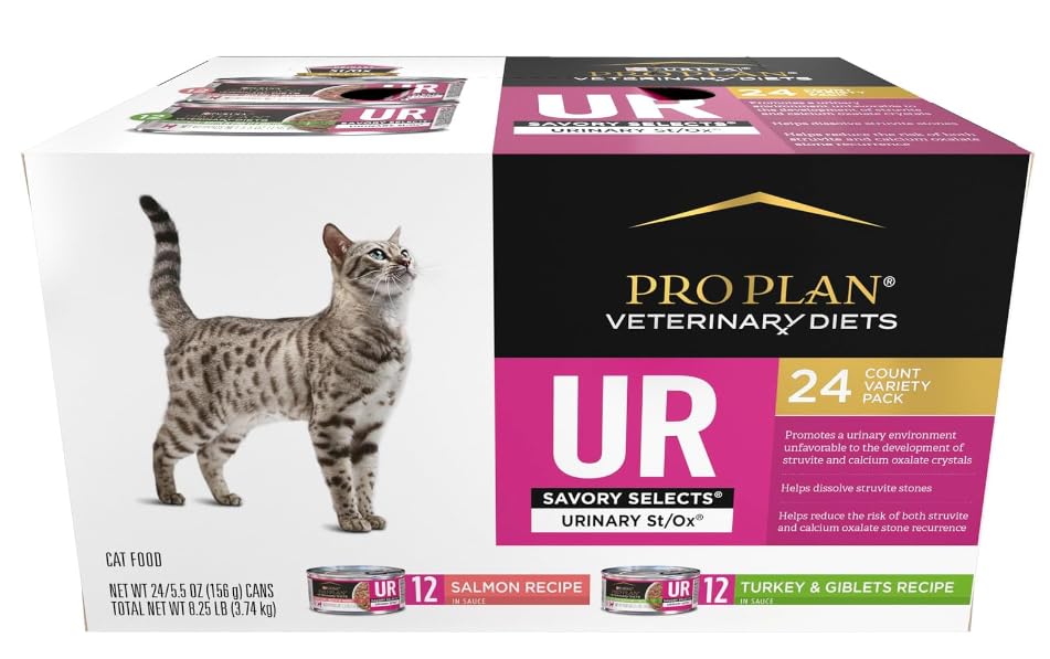 UR Urinary St/Ox Savory Selects Variety Pack Wet Cat Food 5.5 oz, Pack of 24