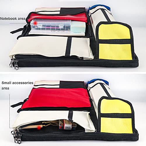 DZOZO A2 Art Portfolio Case Painting Drawing Board Storage Bag Portable Artwork Storage Drawing Board Carrying Bag Artist Portfolio Backpack Tote Bag Art Work Carrying Case - Image 3