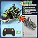 iappadore Remote Control Motorcycle, 2025 New Edition with RGB Color-Changing Wheels and Exclusive Sideways Glide, Ready-to-Play with 2 Batteries, 2.4GHz RC Stunt Bike Gift for Kids Boys Girls 5-12