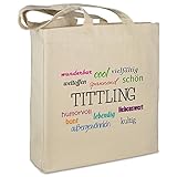 Material:100% Baumwolle Stofftasche mit Stadt/Ort \