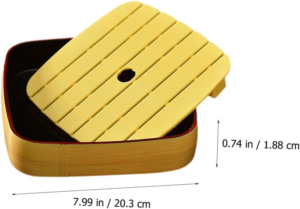 Salmon Sushi Plate 8-inch Reusable Japanese Food Tray Style Sashimi Dish for Kitchen and Dining