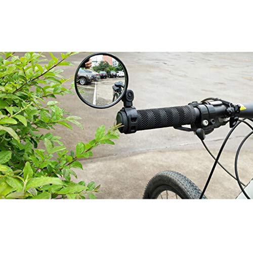 Rétroviseur de vélo, rétroviseurs de vélo 1 PCS, Retroviseur Trotinette Electrique, Miroir Convexe Vue Arrière Grand Angle sur Guidon, 360 Degrés Ajustable Rotatif Rétroviseurs Convexe Cover