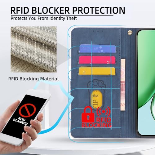 Etui kompatybilne z Aspera Halo etui na telefon z klapką [z osłoną ekranu ze szkła hartowanego] [blokada RFID] TXW-L