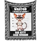 LaBuyGVT Couverture polaire douce sur le thème du chat Devon Rex pour enfants, garçons, filles, femmes, hommes, amoureux du Devon Rex
