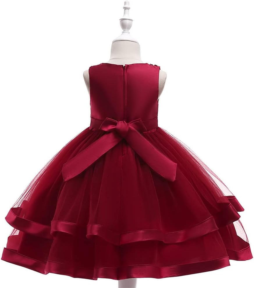 NSSMWTTC 3M-9T Baby Pageant Dress Toddler Girls Tutu Gown Flower Wedding Dresses - Image 5