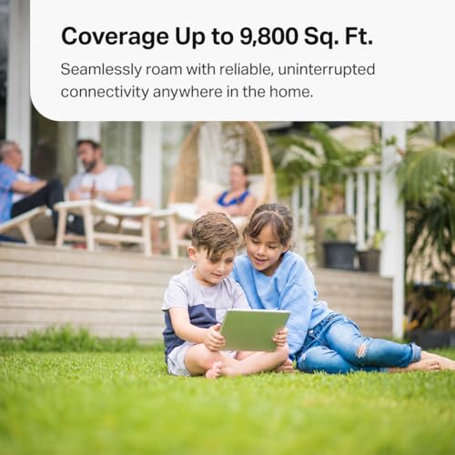 Image of TP-Link Deco 7 Pro Mesh Bundle - 3X BE10000 Tri-Band Indoor Units + 1x BE5000 Dual-Band Outdoor Unit, Covers up to 9,800 sq. ft., 2.5G Wired Backhaul, PoE+, IP65 - BE63 (3-Pack) + BE25 Outdoor