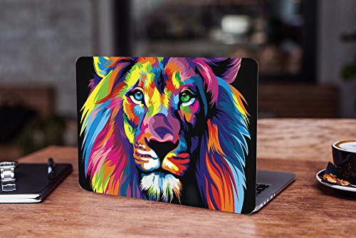 Image of Galaxsia Coloured LIONLaptop Skin /Sticker /Cover /Decal Compatible for Any 17 inch-17.3 inch Inches Laptop (Hp /Dell /Sony /Acer /Lenovo /Asus. Etc) Or Notebook.