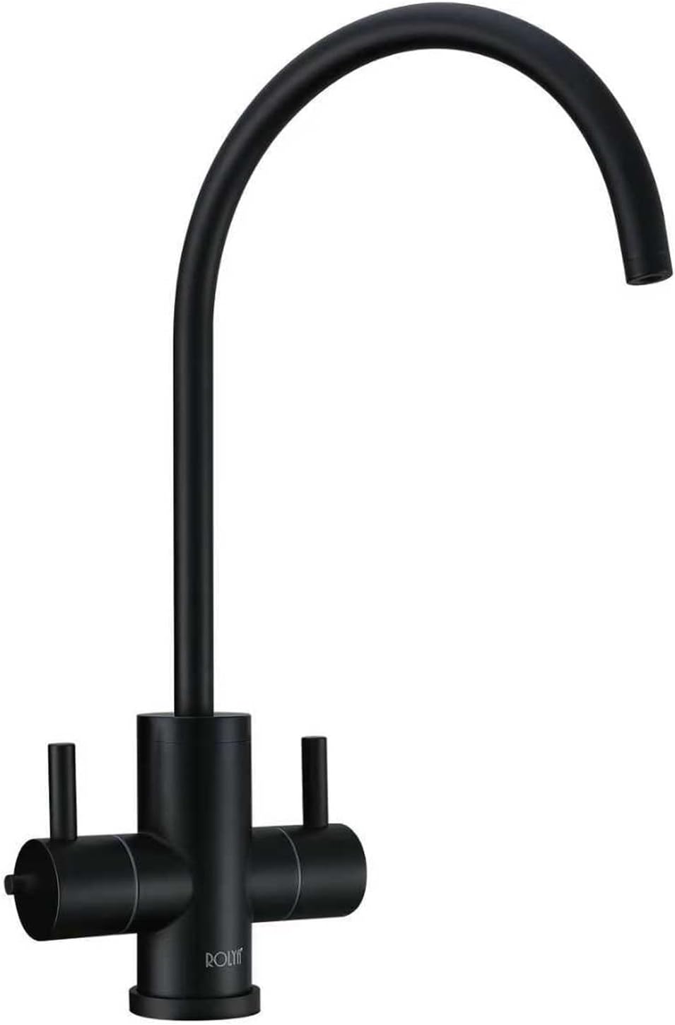 304 Stainless Steel 2 Way Instant Hot and Cold Water Kitchen Tap Boiling Water Faucet Only Matte Black