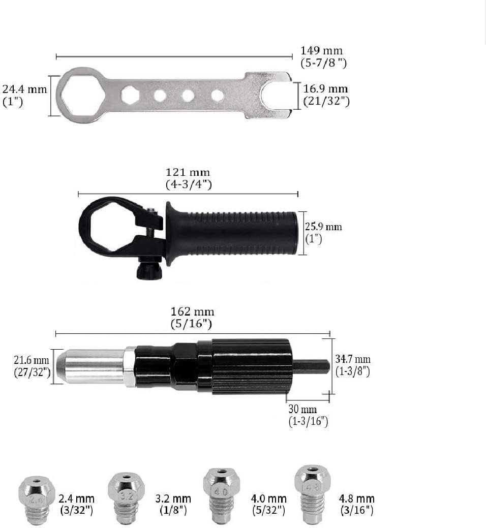BGS 8463-3 | Blind Rivets for BGS 8463 | 6.6 x 17.2 mm | 10 pcs.