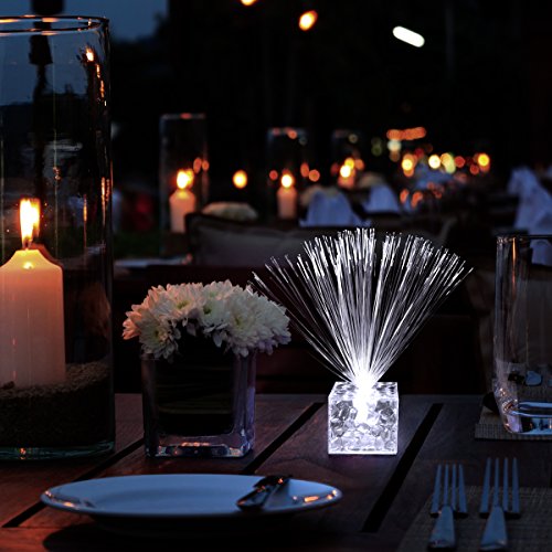 5.5" Light Up Mini White Centerpieces (Party Set Of 12) For Tables #TOP2