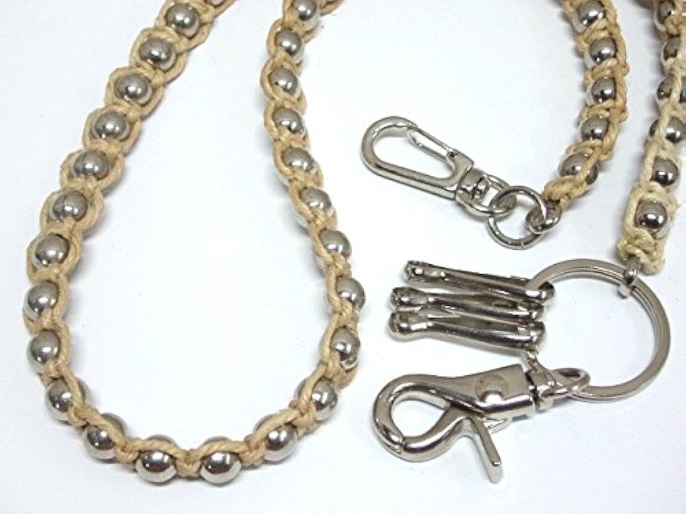 Amazon | ウォレットチェーン・ボール入りヘンプ (カラー：生成