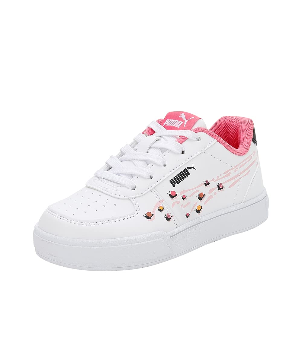 Puma Unisex-Kids Caven Small World PS White-Almond Blossom-Sunset Pink-Black Sneaker - 13UK (38617602) (B09L5HXJLX) Amazon Price History, Amazon Price Tracker