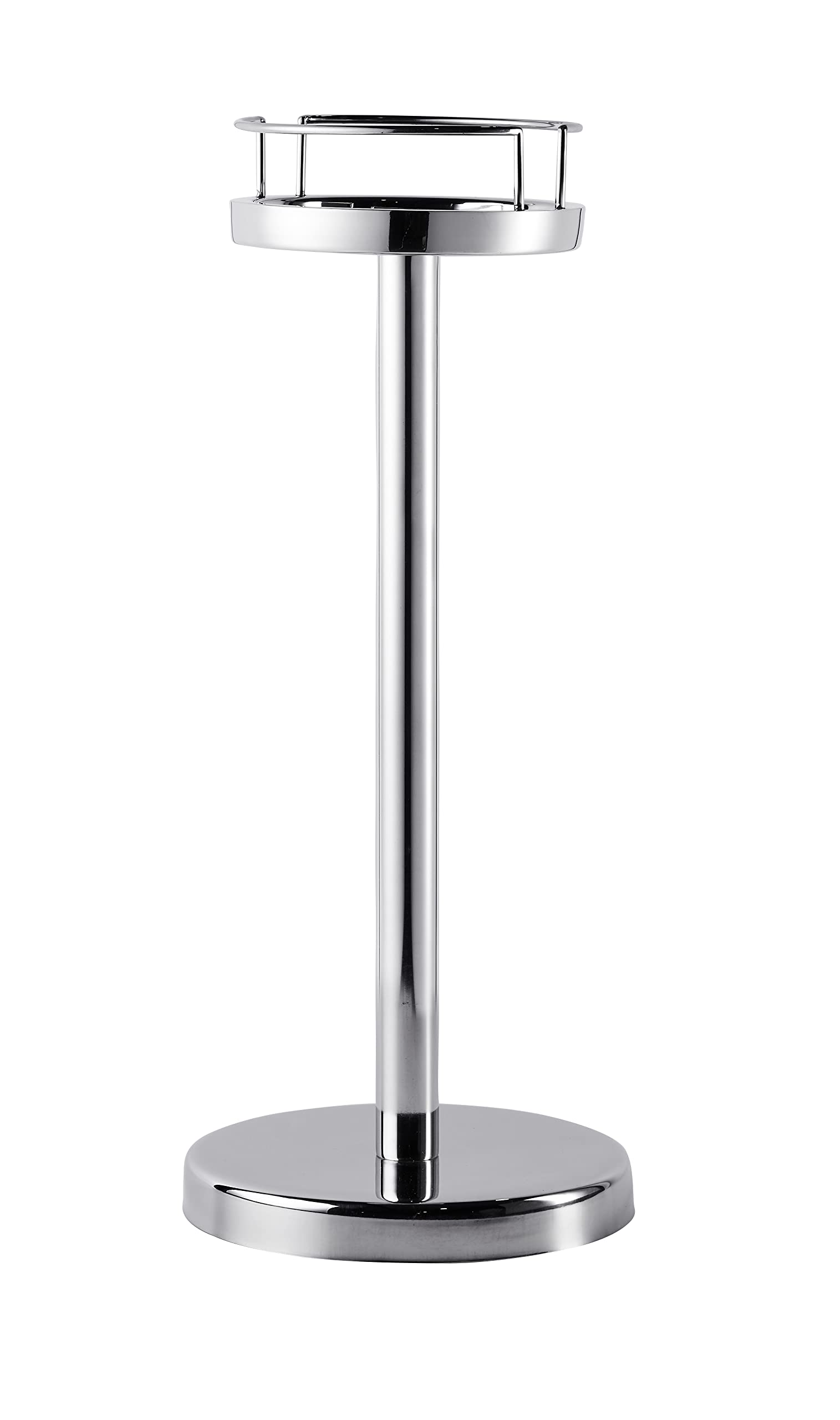 Rafraîchisseur de champagne sur pied, refroidisseur de vin avec support, refroidisseur de bouteilles, refroidisseur de bouteille en acier inoxydable argenté pour fêtes – vin et champagne – XL 80 cm