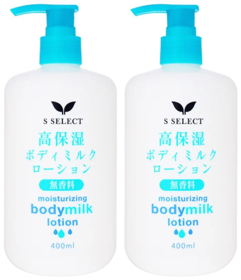 Amazon | 【2本セット】エスセレクト 高保湿ボディミルク 無香料 400ml