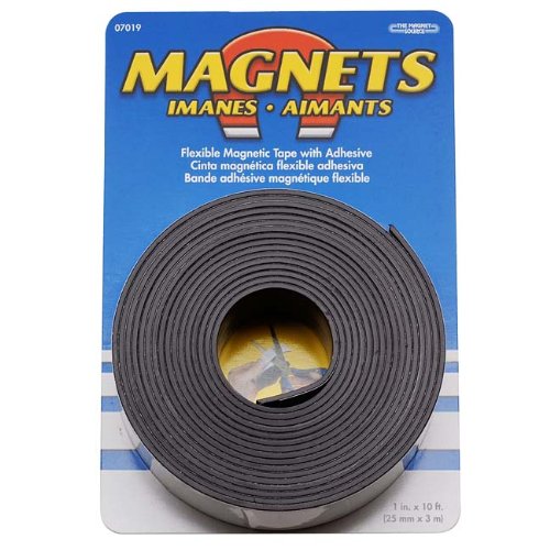 Craft And Hobby Peel And Stick Rubber Magnetic Tape 1 Inch Wide (10 Foot Roll) - Thumbnail 2