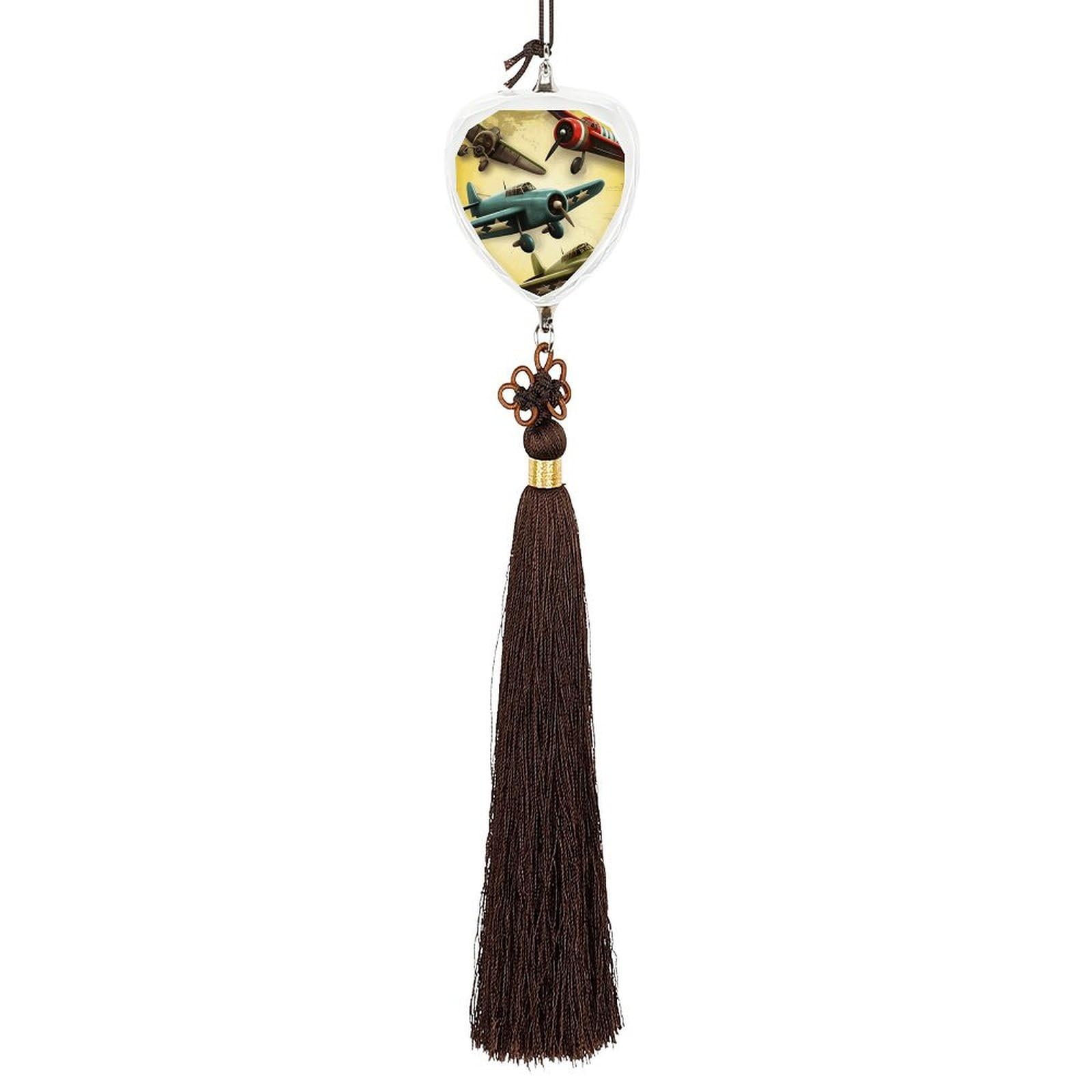 Crystal Auto Pendant Charms Love Crystal Car Rear View Mirror Charms Different Planes Auto Hanging Interior Ornament Pendant Car Interior Accessories for Women Men CarCharms Decor