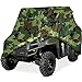 North East Harbor Heavy Duty Waterproof Superior UTV Side By Side Cover, Cover Fits Up To 120'L w/ Roll Cage – Green Camouflage