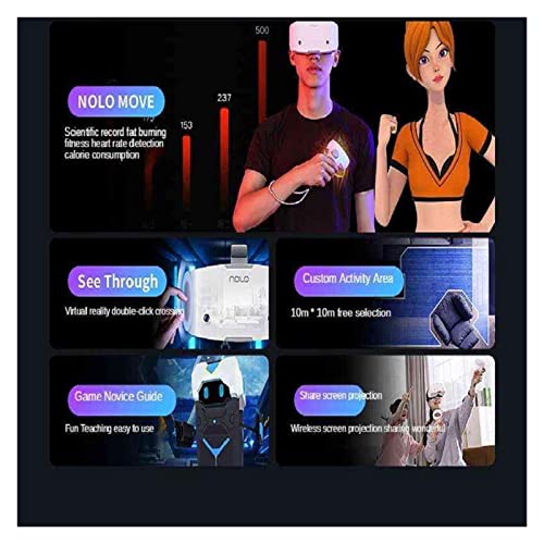 Vr Streaming Glasses Advanced All In One Virtual Reality 3D Headset Hd Display Panoramic Somatosensory Compatible With Metaverse ( Color : Orange ) #TOP4