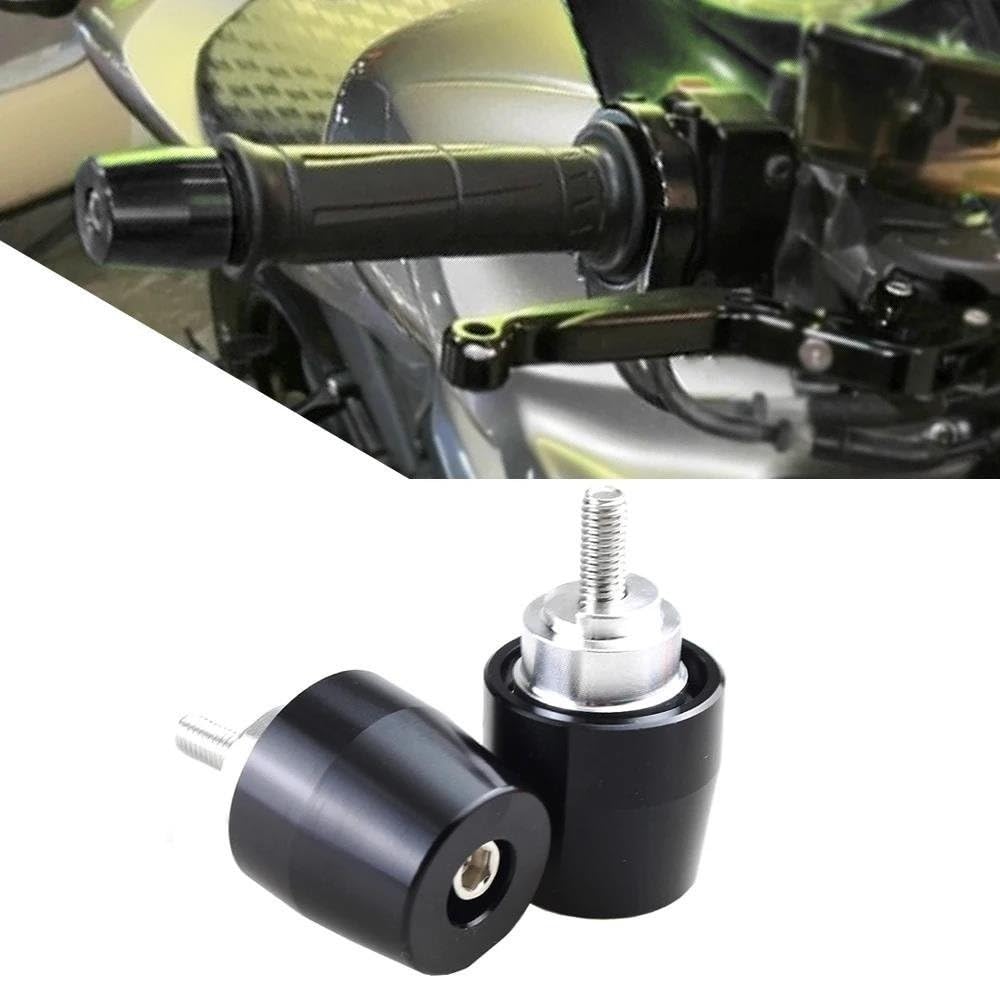 Tapones De Extremo De Manillar Motocicleta Tapones Puño Contrapesos Deslizantes para CBR 600 900 929 954 1000 1100 RR F4I F4 Extremos puños Manillar(Gris)