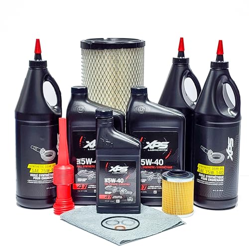 Can-Am Defender HD10 HD9 HD8 HD7 Full Service Oil Change Maintenance Kit - Engine Oil Gear Oil Filters and Washers Included C06