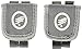 Shoe Pouch for Nike+ iPod Sport Kit, and Nike+ SportBand (2-Pack), Also Fits Adidas miCoach Speed Cell and Garmin Foot Pod, Misfit Shine, GRAY