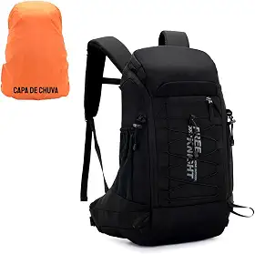 Mochila Resistente 30 Litros Camping Viagem Trilha com Capa de Chuva Impermeável