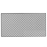 Silikon-Küchenspüle-Matte, Schutz, groß, rutschfest, gepolsterte Unterseite, mit Abflusslöchern, hitzebeständig, Abtropfmatte für Theke, Bauernhaus, Waschbeckenschutz, schwarz, 75 x 40 cm (schwarz)