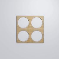 Vista 144 de 23 3/8"W X 23 3/8"H Large Wembley Decorativos Paneles De Pared De Madera De Calado, Aliso