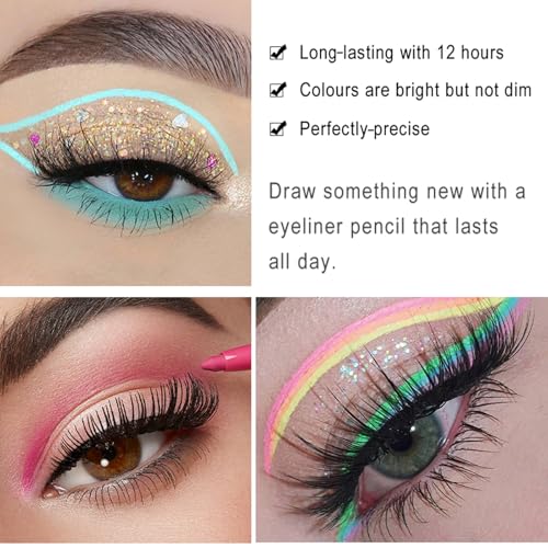 Eyeliner lápiz secado rápido color plateado miniatura 3