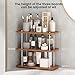 UJQSUN Bathroom Counter Organizer,Bathroom Shelf Organizers & Sink Organizer,Vanity Organizers,Storage Skincare,Makeup,Perfume,Spices,Coffee Station,for Corner,Dresser,Kitchen,Adjustable Height(3Tier)