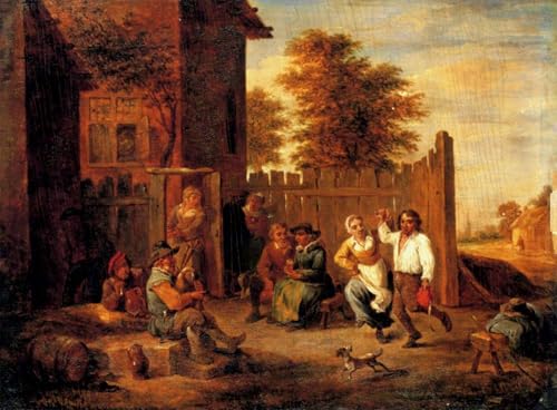 Impresión lienzo David Teniers cuadro 60x90cm para decorar el salón