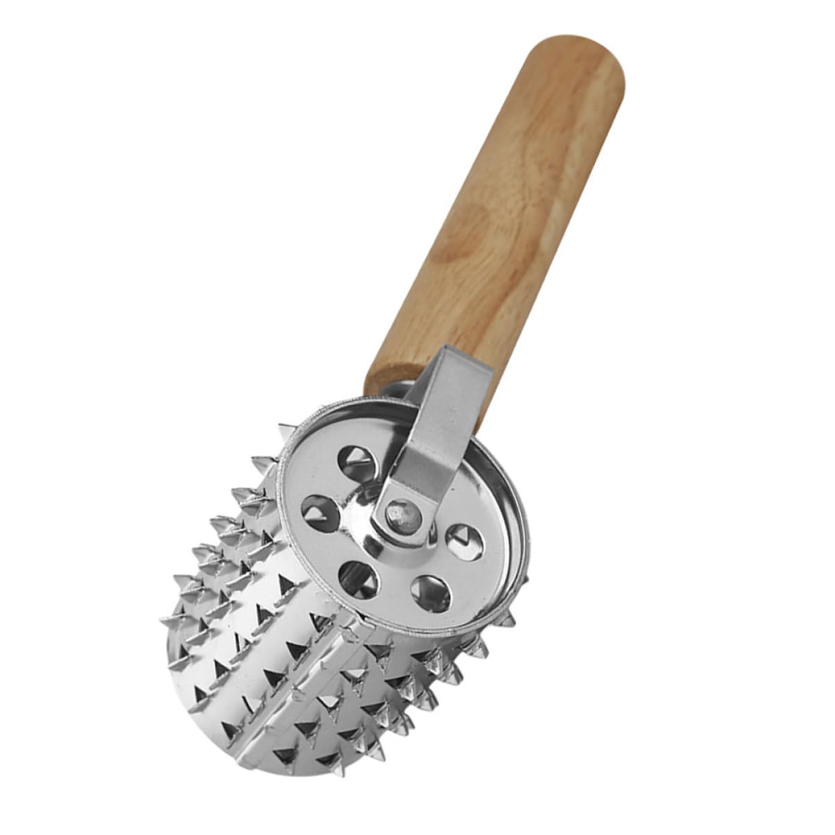 CIYODO Stainless Steel Roller Meat Tenderizer with Ergonomic Handle for Efficient Cooking Kitchen Tool for Tenderizing Steak Chicken Veal More