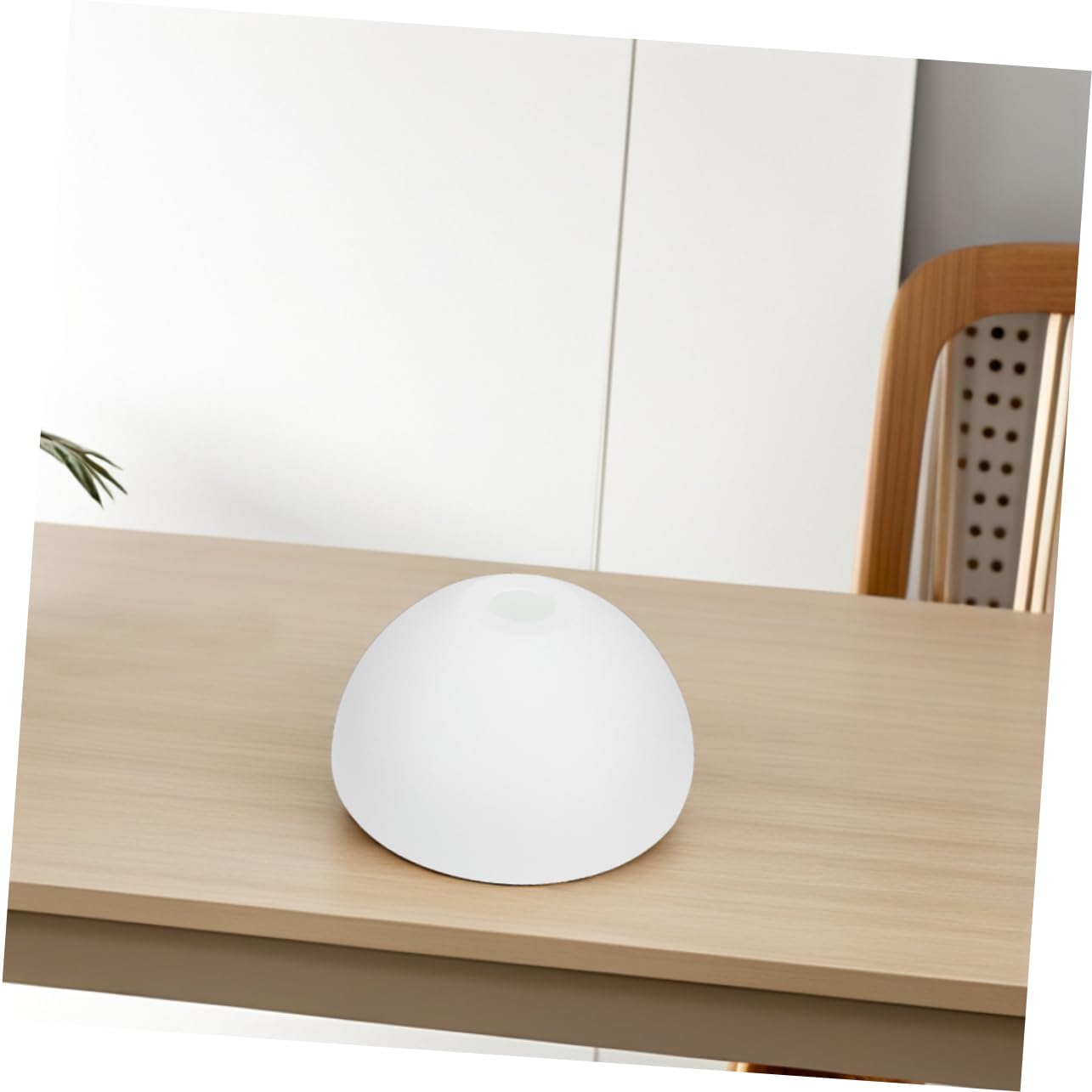 SHINEOFI Pantalla de Lámpara en Forma de Hongo, Plástico Blanco, 2 Piezas | Agujero de 42mm, Tamaño Mediano, para Lámpara de Pie y Techo, Decoración del Hogar y Montaje DIY