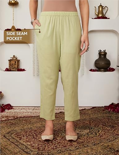 Image of Amazon Brand - Myx Women Chikankari A-Line Kurta Pant Set with Dupatta (Available in Plus Sizes)