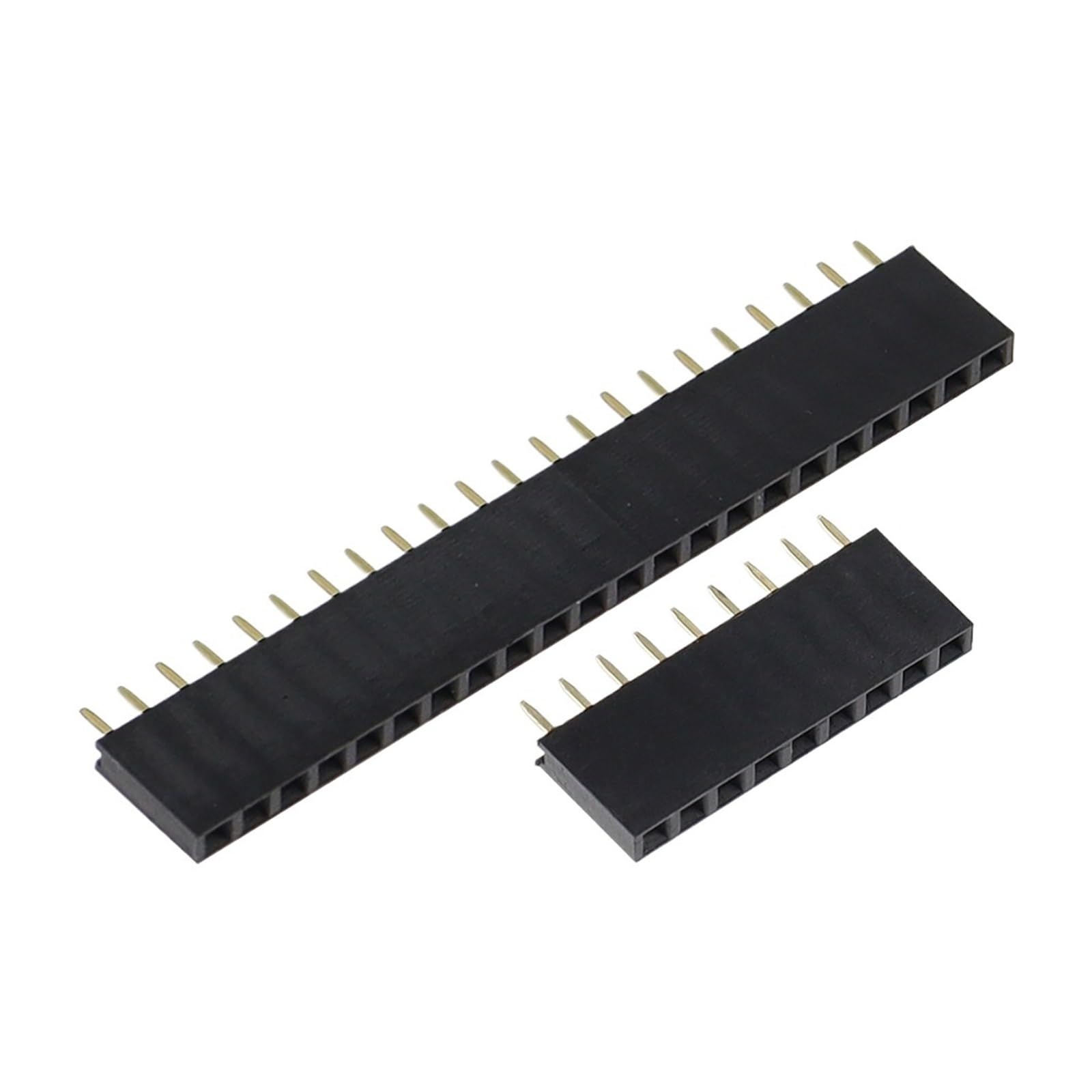 100 szt. jednorzędowych pinów żeńskich nagłówek Outled Pitch 2,54 mm 1 * 2p 3p 4p 5p 6p 7p 8p 9p 10p 12p 16p 18p 20p 22p 40p złącze pinowe (100 szt. 1x17pin)