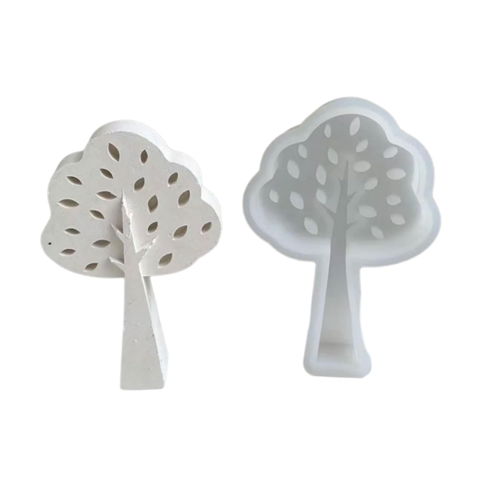 Jazuaiao Tree Shaped Silicone for Soap Gypsum Resin Silicone Desktops Decorations Molds