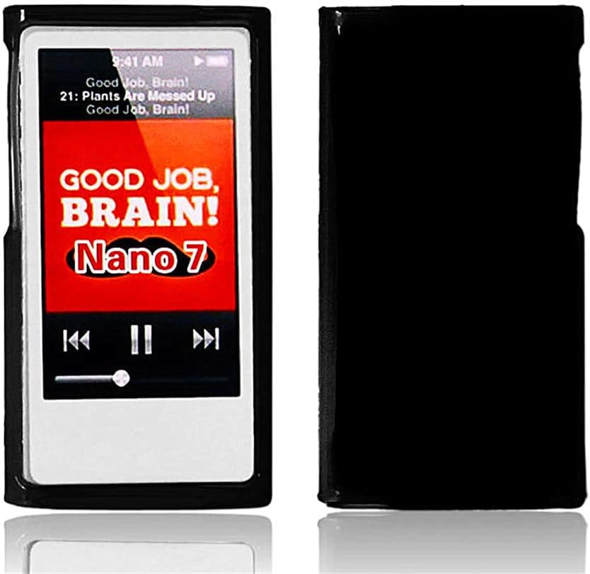 TPU Soft Silicone Bumpers Protective Cover Anti-Scratch Shockproof Case for iPod Nano 7/8 (Black)