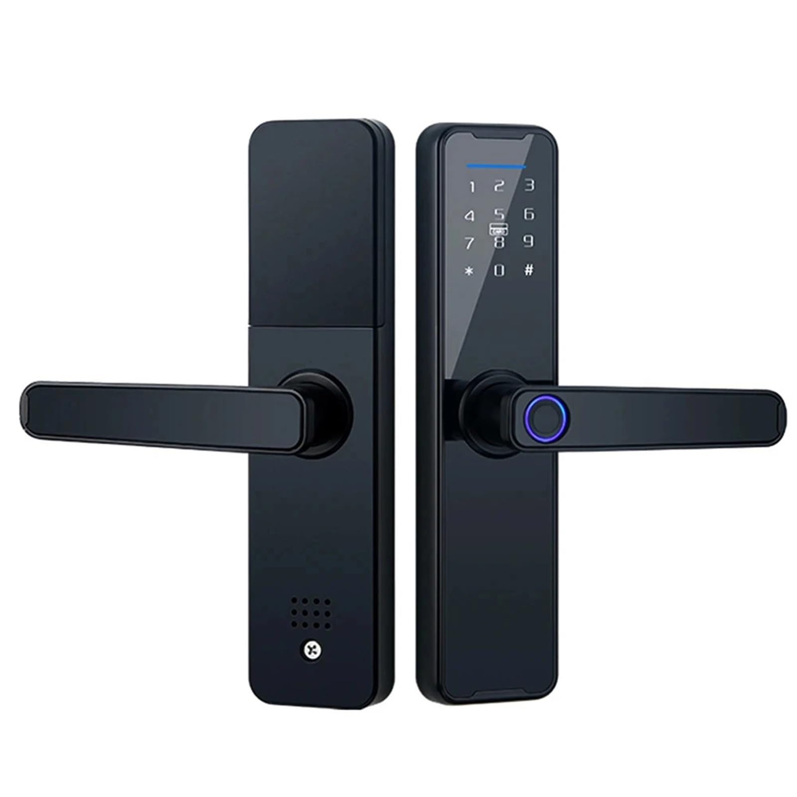 Smart Door Lock, Smart Lock Biometric Fingerprint Lock Door Lock Keypad Door Lock with Handle Fingerprint Electronic Deadbolt Door Lock
