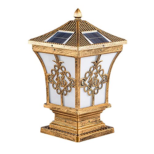 YGZPALH Farola Solar Para Exteriores, 20.4 Pulgadas, 1 Luz, Farola Grande Para Exteriores Con Acrílico Blanco, Luces LED Modernas Para Caminos, Jardín, Entrada, Patio, Iluminación Moderna.
