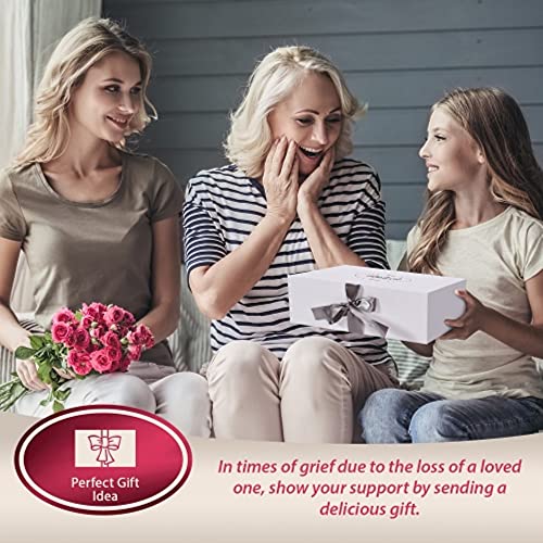 image for Dulcet Gift Baskets Sympathy Assortment White Gift Box- Sweet Bereavem