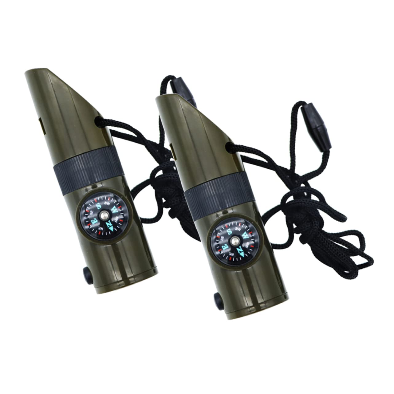 BESPORTBLE Brújula Silbato Brújula para Collar De Supervivencia Cordones Radio Cerillas De Tiro con Arco Silbato De Supervivencia Portátil Silbato De Supervivencia Al Aire Libre Silbatos De