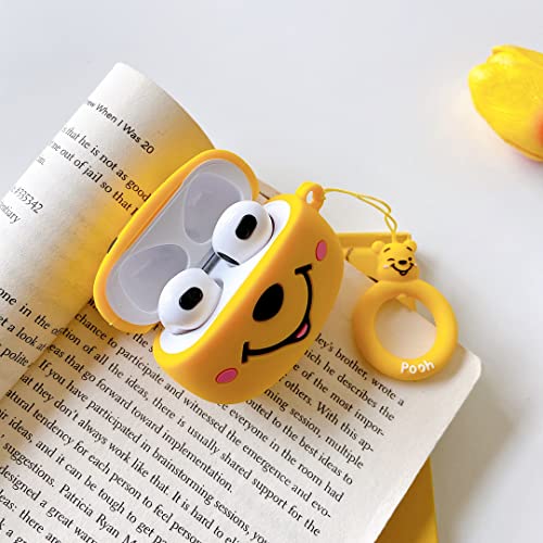 Cocomii 3D Airpods 3 Case - 3D Cartoon - Slim - Lightweight - Matte - Keychain Ring 3D Cartoon Characters Cartoon - Luxury Headphone Case Cover Compatible With Apple Airpods 3 (Winnie The Pooh) #TOP1