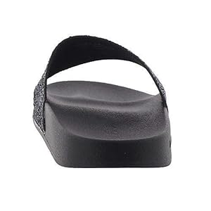 Amazon.com | Bebe Women's FRAIDA Slide Sandal, Black, 6