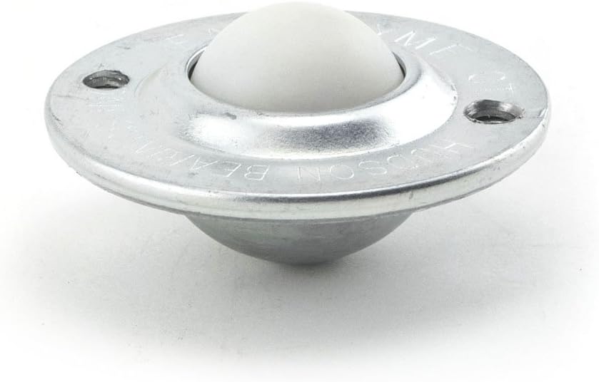 Hudson Bearings FSBT-1 Flying Saucer Nylon Ball Transfer, Carbon Steel, 1" Diameter, 40 lbs Load Capacity (Case of 10)