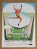 CORTLAND (NY) ALFRED STATE (NY) COLLEGE FOOTBALL PROGRAM - 1952 - EX