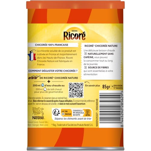 RICORÉ Original, 100% Chicorée Nature, Boîte de 85 g – vue 2