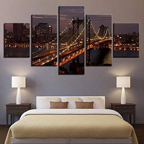 Lienzo de Nueva York multipanel para renovar paredes vacías sin recargar el ambiente 2