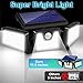 AmeriTop Solar Lights Outdoor, 2 Pack 128 High Brightness LED Cordless Solar Motion Sensor Lights; 3 Adjustable Heads, 270°Wide Angle Illumination, IP65 Waterproof, Security Flood Light