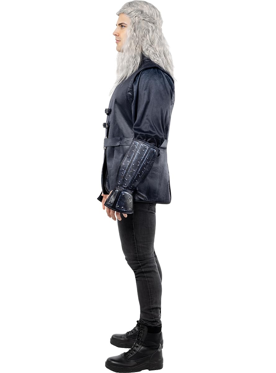 Funidelia | Costume di Geralt - The Witcher per uomo Videogiochi, Films & Series, Netflix, Geralt di Rivia - Costume per Adulto e accessori per Feste, Carnevale e Halloween - Nero